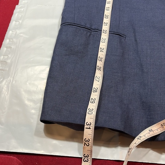 Gap BLUE LINEN BLAZER MENS XL lined button up 112533-97-1 JACKET summer vintage - Picture 7 of 16